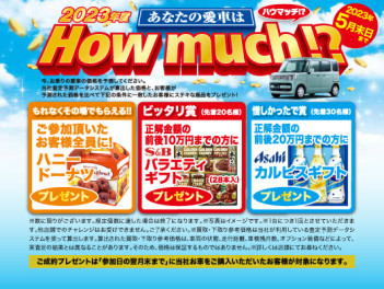 本日より「あなたのお車ハウマッチ」を開催致します☆彡